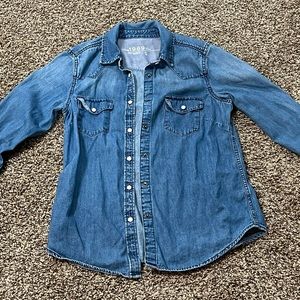 Womens small gap chambray shirt VGUC